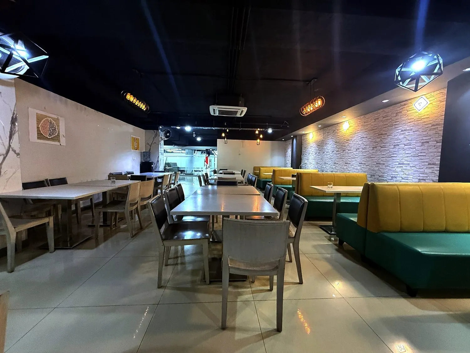 Cafe banquette seating