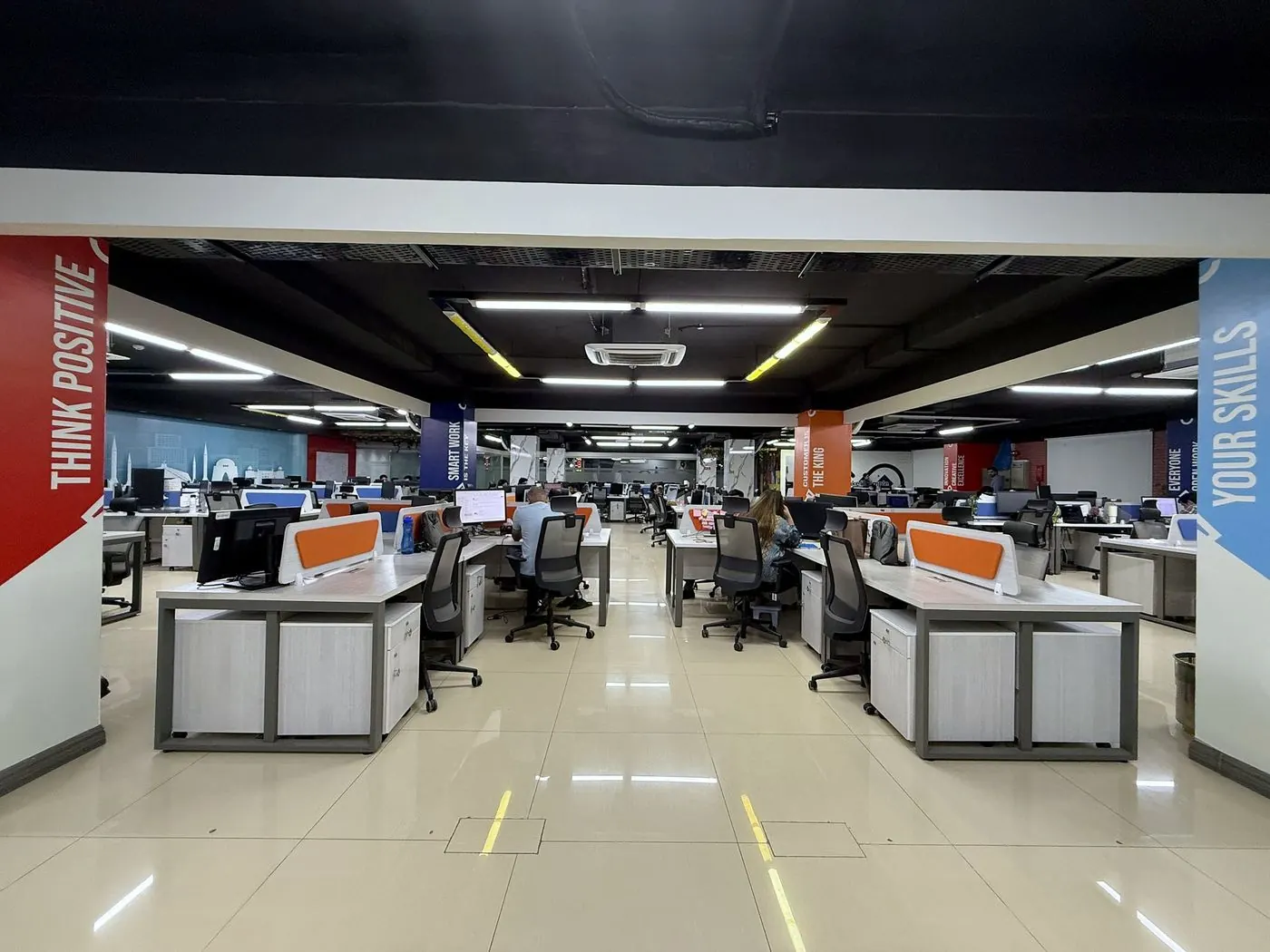 The open coworking floor